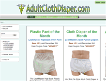 Tablet Screenshot of adultclothdiaper.com